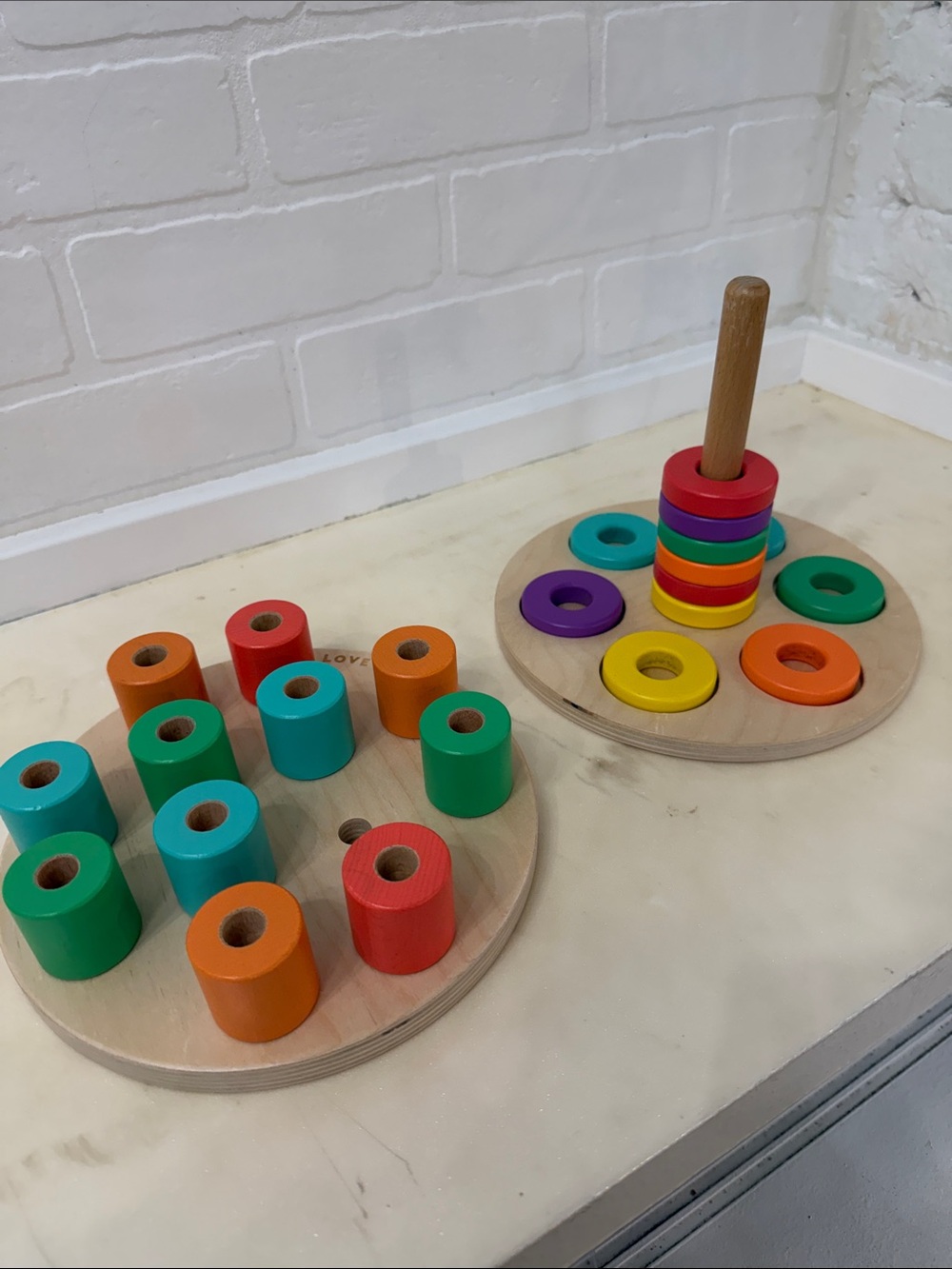 Lovevery Wooden Stacking Toy Sets - Bundle of 2